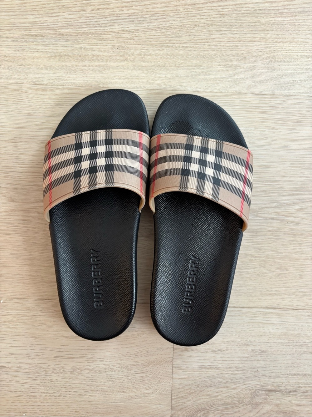 Burberry Check Slides Sandals